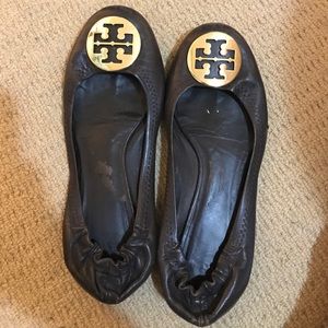 Classic Brown Tory Burch Flats
