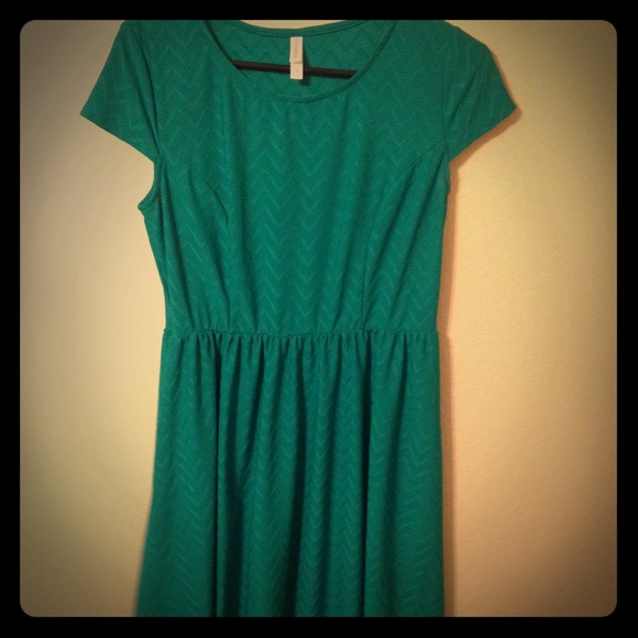 Knee length blue/green dress