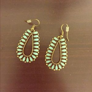 Turquoise dangle earrings