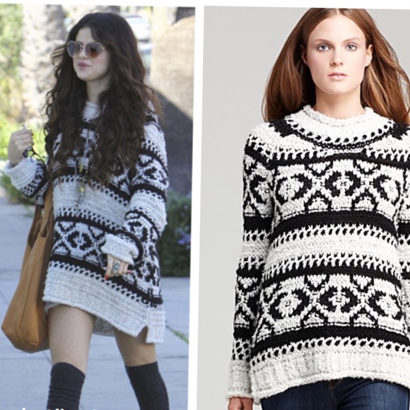FREE PEOPLE SWEATER WITH SELENA GOMEZ - Picture 3 of 4