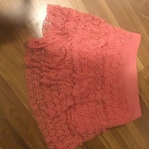 Justice peach colored skirt