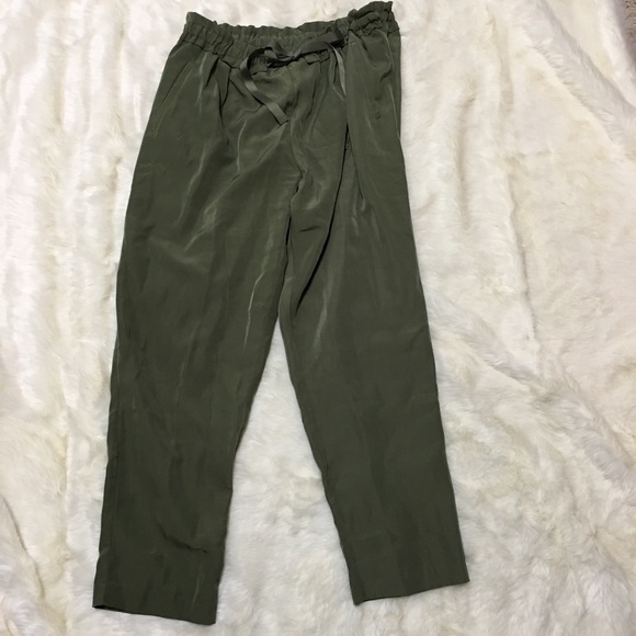 Iman Flowy Olive Green Pants Stylish joggers comfy - Picture 2 of 3