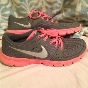 Pink and Gray Nikes