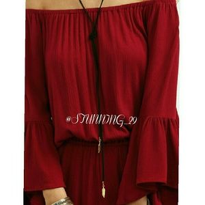 🆕 BLACK SOFT VEGAN SUEDE LONG  CHOKER