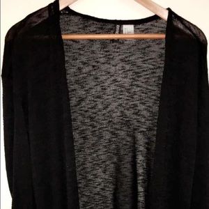 H&M basic black layering cardigan size small