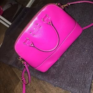 Hot pink Kate spade purse handbag with strap