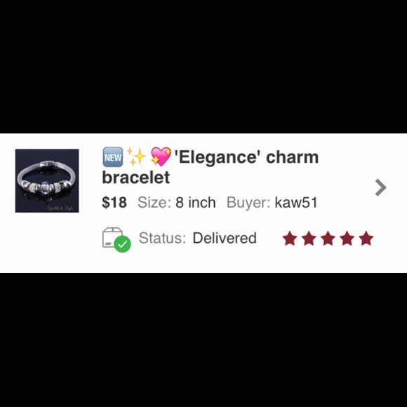 ✨💖'Elegance' charm bracelet - Picture 2 of 4