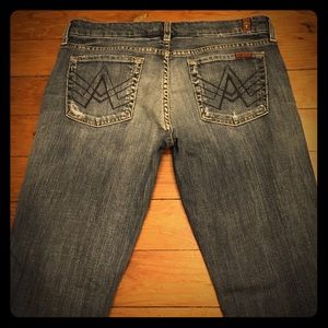 A Pocket flare jeans