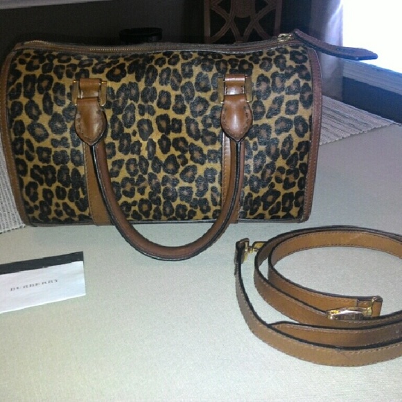 burberry animal print bag