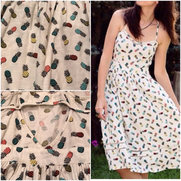 Urban Outfitters Dresses & Skirts - EUC UO Cooperatives Pineapples Print Cut Out Dress