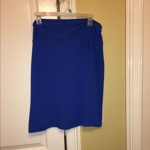 Royal blue flowy skirt