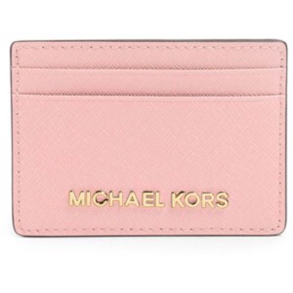 MK JetSet Leather Card Case - Picture 1 of 6