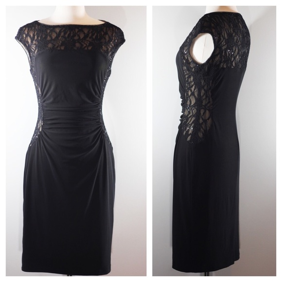 BLACK LACE DRESS