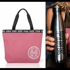 VICTORIA'S SECRET SOFT BEGONIA TOTE WATER BOTTLE