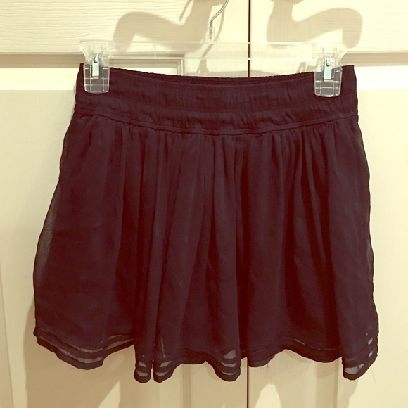 Hollister Navy Skirt