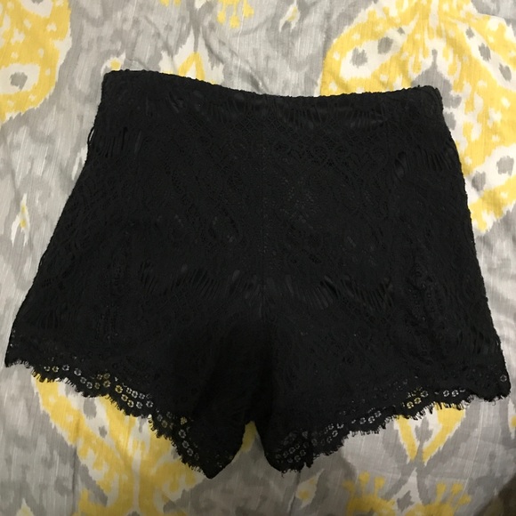 Charlotte Russe Black Lace Shorts
