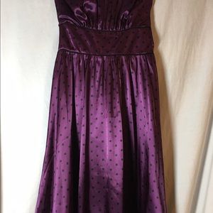 Polka Dot Silk Party Dress