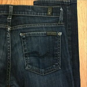 7 For All Mankind Owl Jewel Pocket Skinny Jeans