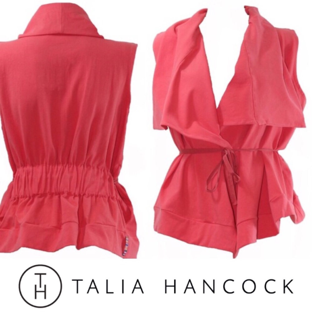 Talia Hancock Aspen Vest in Guava
