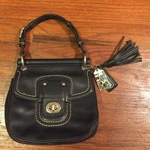 Navy blue Coach Willis purse