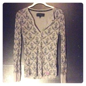 Fox Girls long sleeve patterned shirt