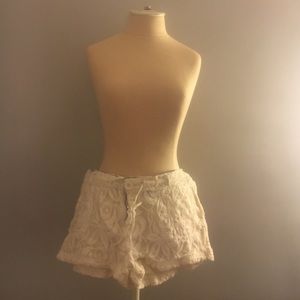 White Lace Shorts