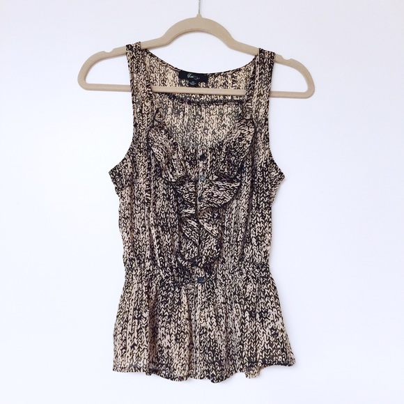 Forever 21 Tops - Sheer Print Blouse