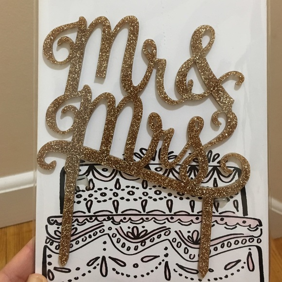 **SOLD** Mr. & Mrs. Wedding Cake Topper