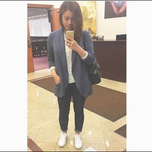 LC Lauren Conrad Crepe Open-Front Blazer