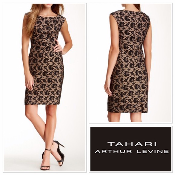 Tahari Dresses & Skirts - Tahari Arthur S. Levine sheath gathered dress 6