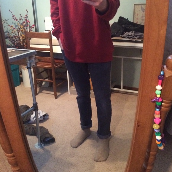 Navy Cotton Twill Pants