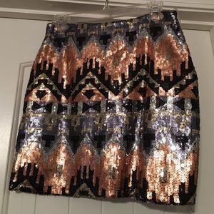 Aztec sequin mini skirt!