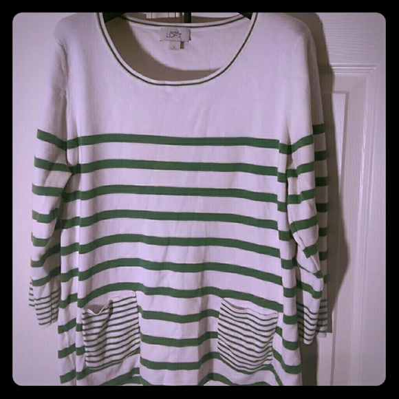 LOFT striped sweater