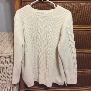 Cream chenille sweater