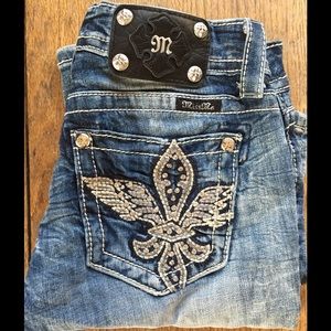 MissMe knee length jean shorts