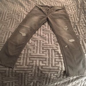Men's distressed slim fit lucky brand jeans