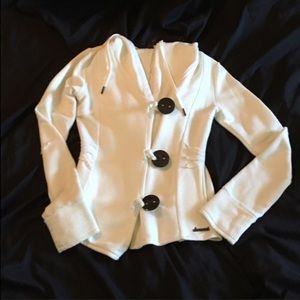 Element off white button up hoodie