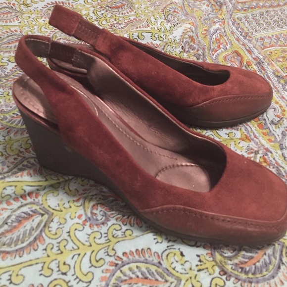 Brown leather/suede shoes