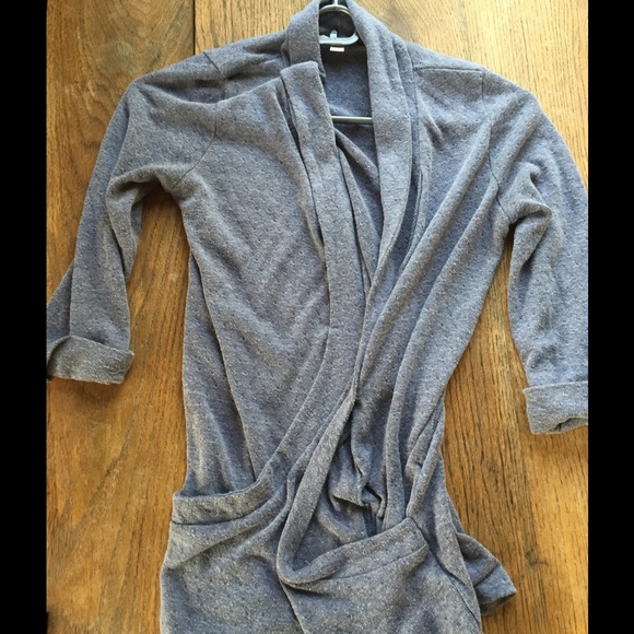 Blue cardigan