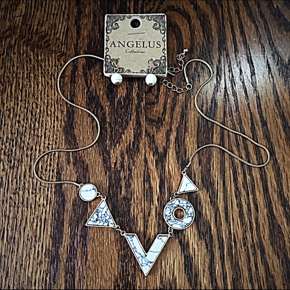 Jewelry - 🎹📿👂🏼Geometric Howlite Necklace Set Jewelry - 🎹📿👂🏼Geometric Howlite Necklace Set