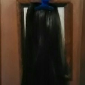 27 inch long medium brown extension