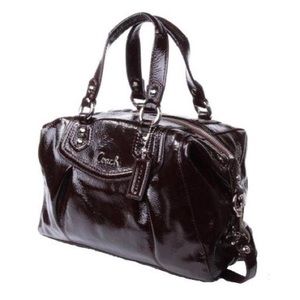 Coach Ashley patent leather purse