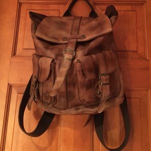 Free People leather backpack