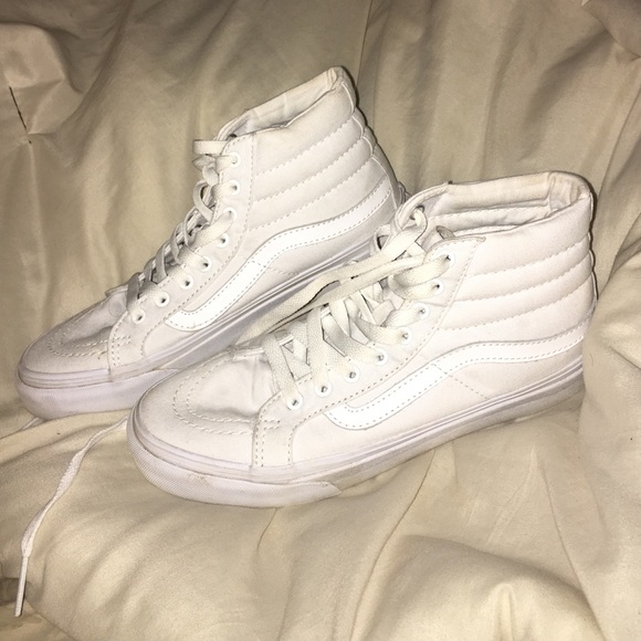 White Vans High tops