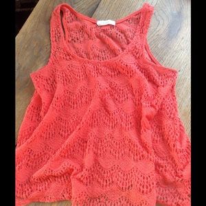 Coral blouse