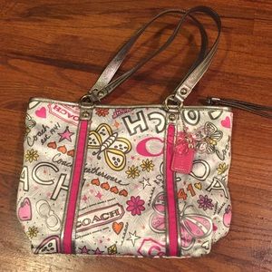 Coach Butterfly Graffiti purse