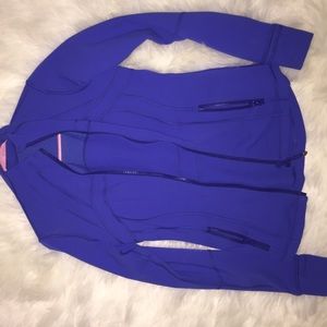 lulu royal blue workout jacket