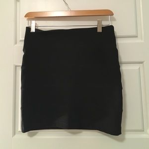 Black bandage skirt