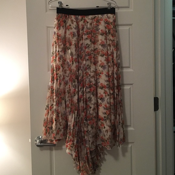 Long floral skirt