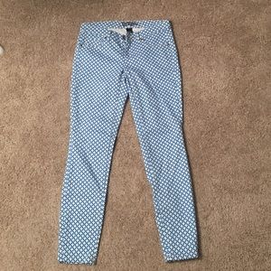 Women's flower print skinny jeans